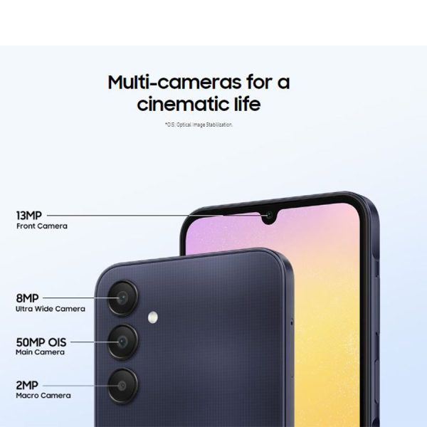 Samsung Galaxy A25 with 8GB RAM and 256GB Storage