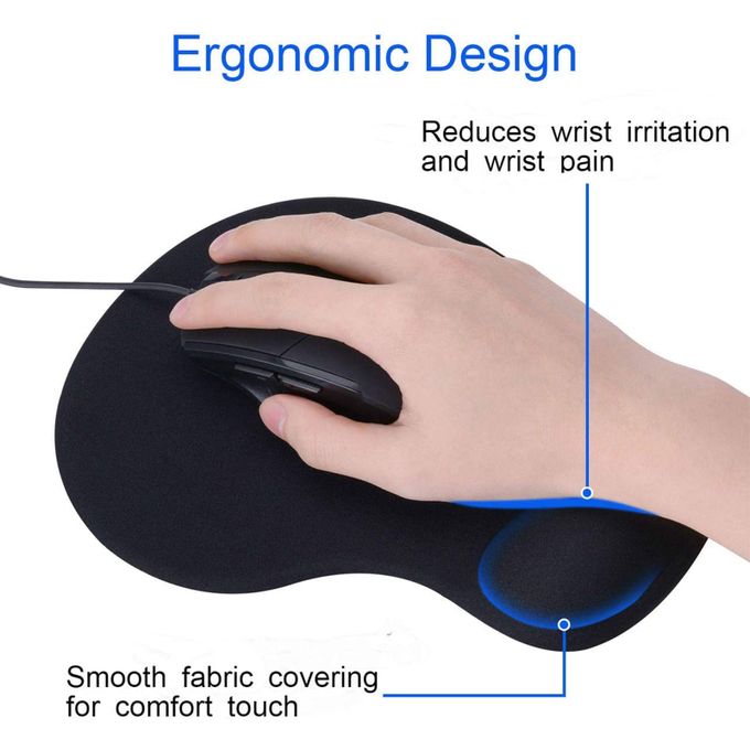 Ergonomic Mouse Pads Featuring Comfortable Cooling Gel Wrist Support