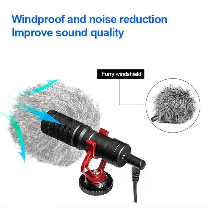 Compact Directional Lavalier Microphone for Phones and Cameras – Black — product view 3