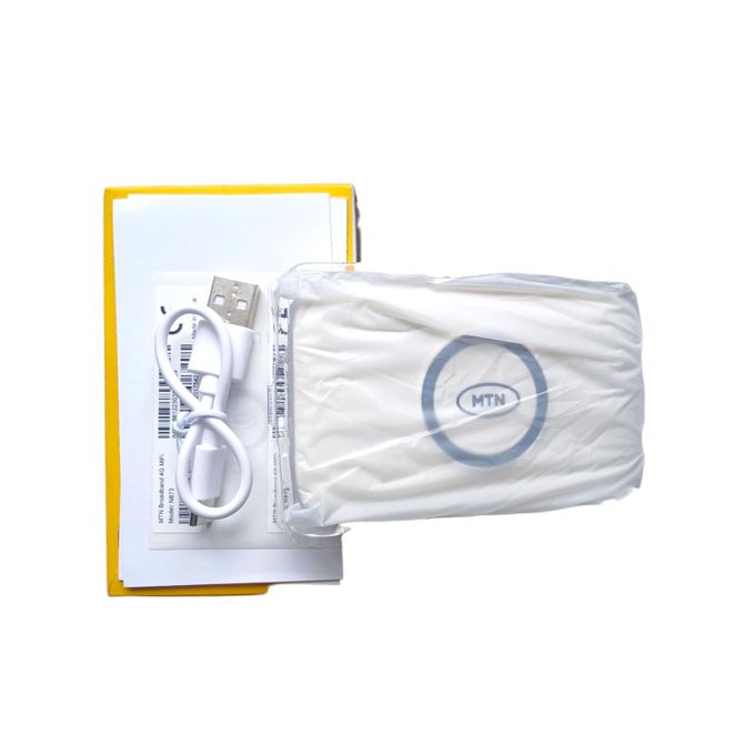 MTN Superfast 4G LTE Universal Mifi N873 White WiFi Cart – High-Speed Connectivity