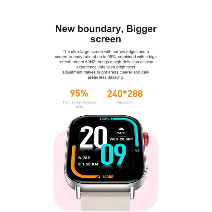 Colmi C8 Max Smartwatch – 1.93 Inches – Silver