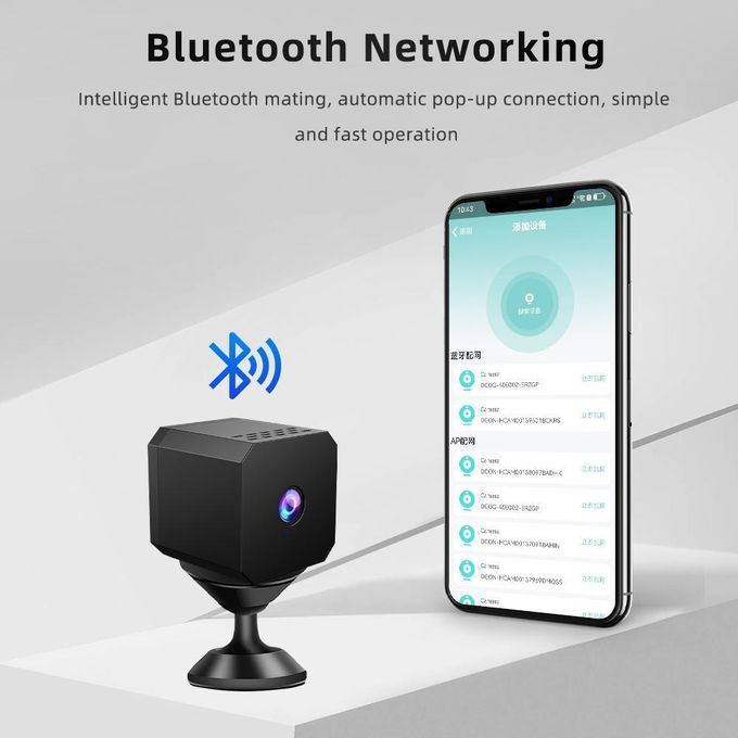 Compact Hidden Wireless WiFi Spy Camera with Motion Detection and Night Vision, Featuring Built-in Battery for Nanny Surveillance