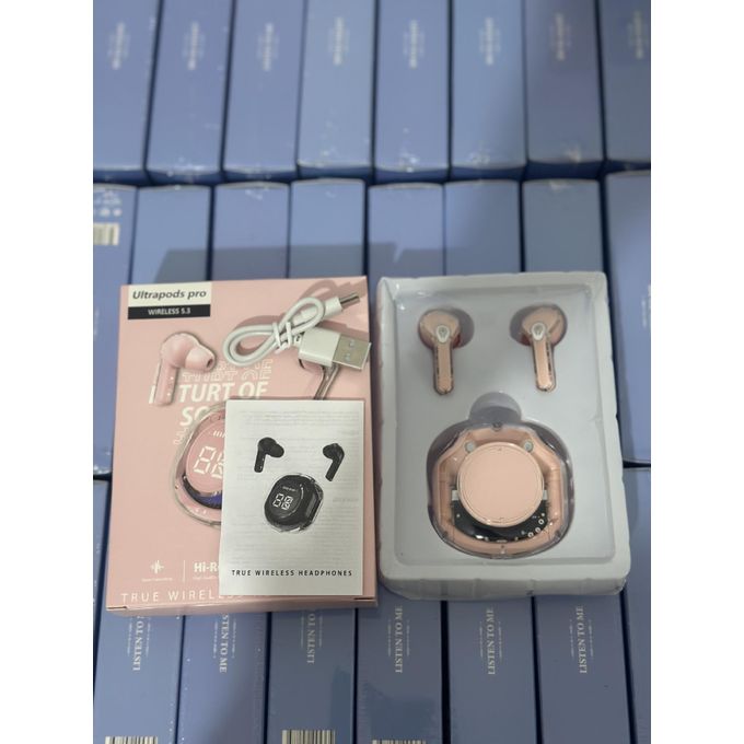 Ultrapods Pro 5.3 Wireless Earbuds with Noise Cancelling – PINK