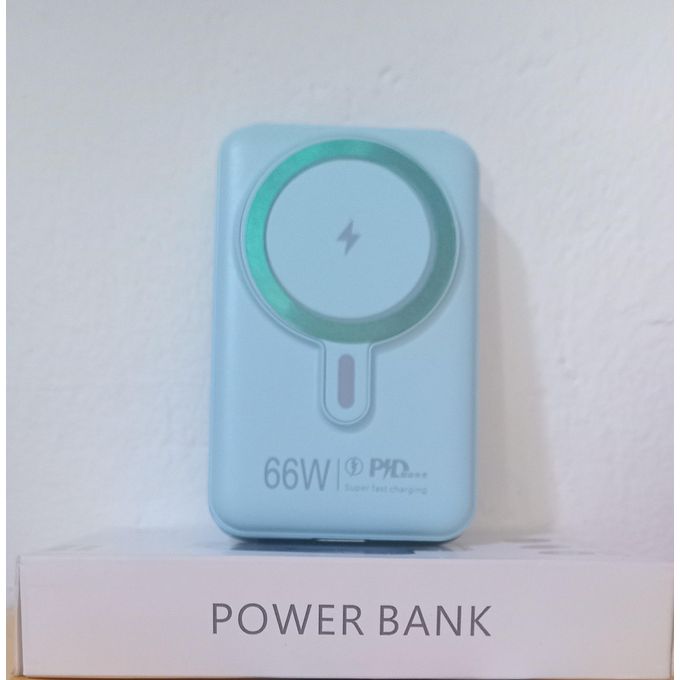 Bolo 10,000mAh Magnetic Wireless Power Bank with PD Fast Charging - Blue