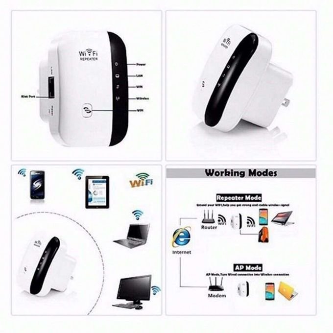 300M Wi-Fi Booster – Wireless Range Extender – 2.4G Signal Repeater – Signal Amplifier in kumasi