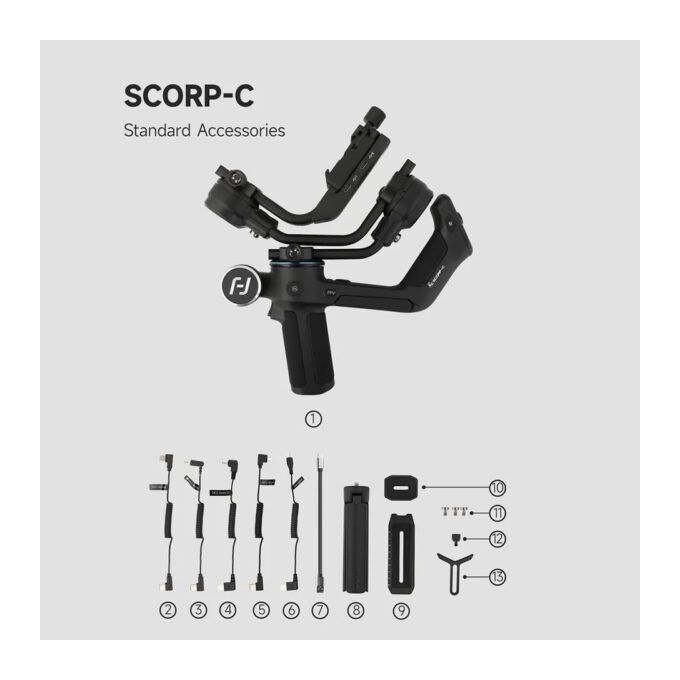 Feiyutech SCORP-C Handheld Camera Stabilizer Gimbal – Black