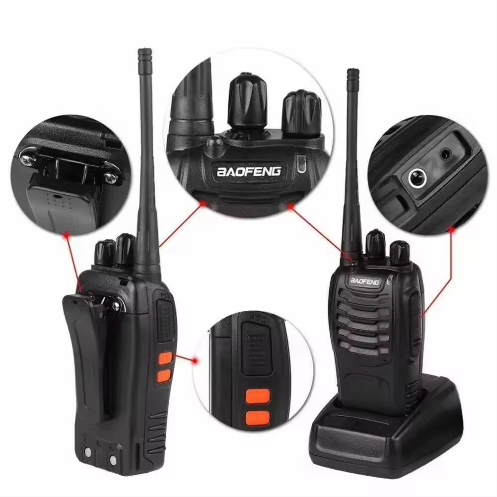 Buy Walkie Talkie 1/2 PCS Baofeng BF-888S Walkie Talkie 5W Two-way Radio Portable Radio Wireless Copy Frequency16CH Comunicador Transceiver J241116 in Kumasi