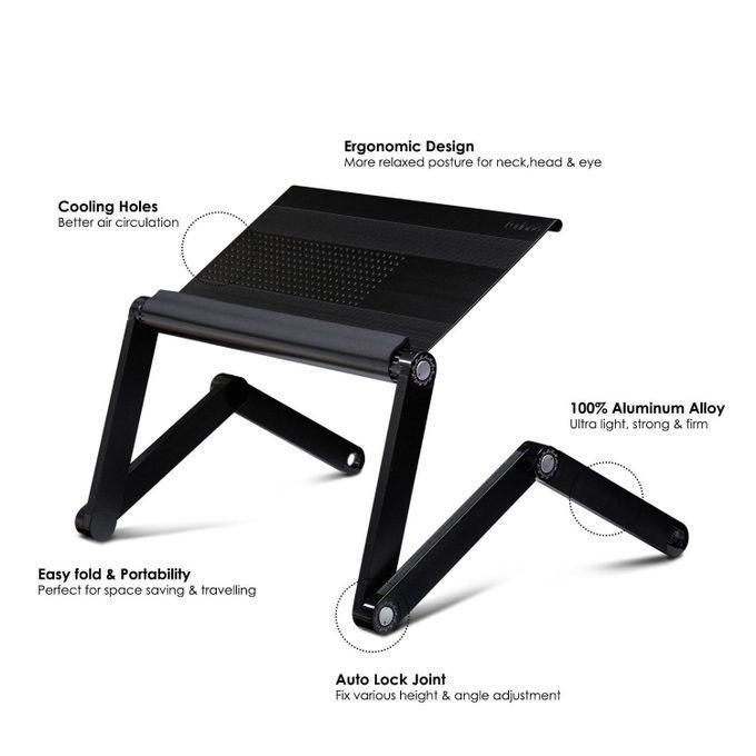 Versatile Black Laptop Desk