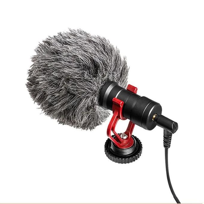 Compact Directional Lavalier Microphone for Phones and Cameras - Black