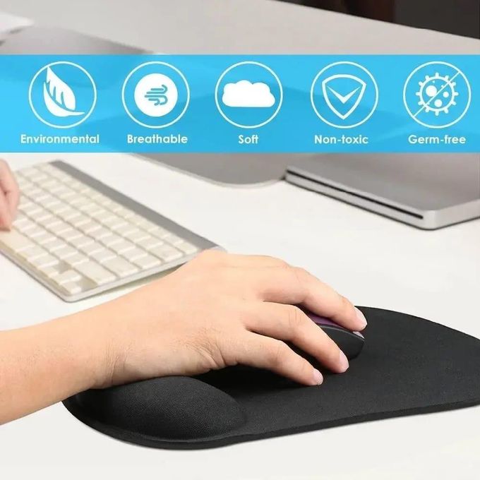 Fg Comfort EVA Protective Wrist Mouse Pad – Soft Sponge Design for Gaming and Computer Use – Cute Desk Accessory
