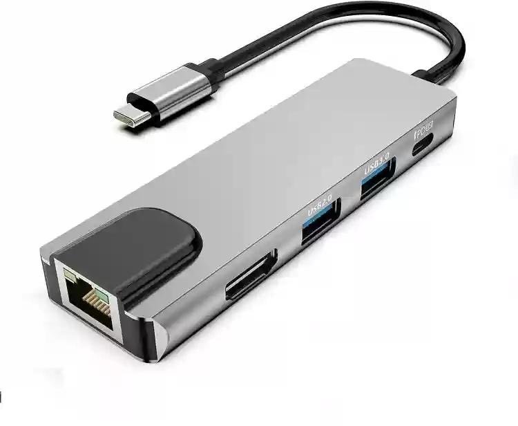 Buy USB C Hub RJ45 Ethernet HDTV VGA Type C USB 3.0 2.0 SD TF Card Reader Dock for MacBook iPad Samsung S20 Dex Switch PS5 in Kumasi