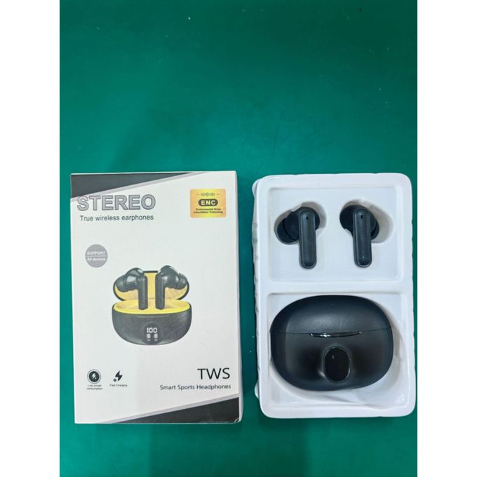 Black TWS Stereo Wireless Earbuds — product view 3