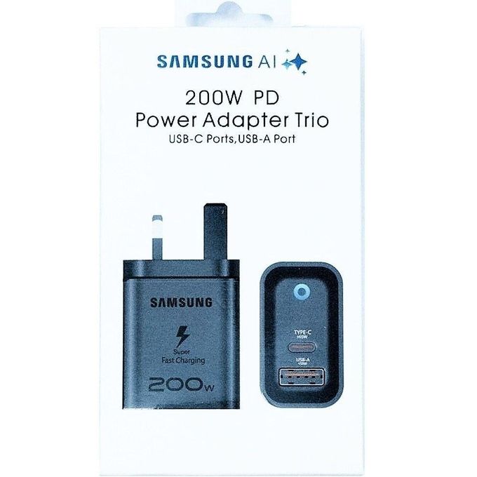 200W PD Ultra-Fast Type-C to Type-C Charger – Black