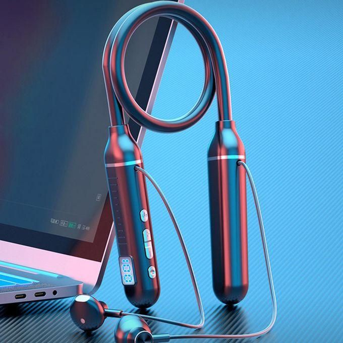 Black Neckband Headphones — product view 3