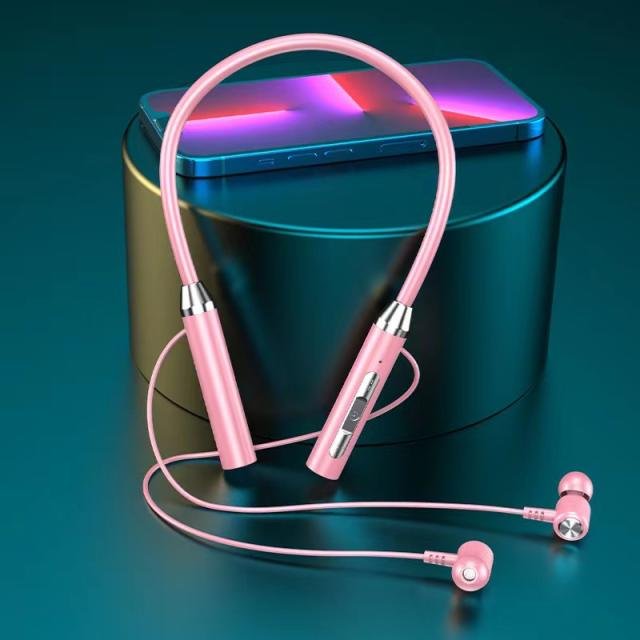 Buy New Bluetooth earphones, in ear neck hanging sports earphones, super long standby battery life, universal mobile phone in Kumasi