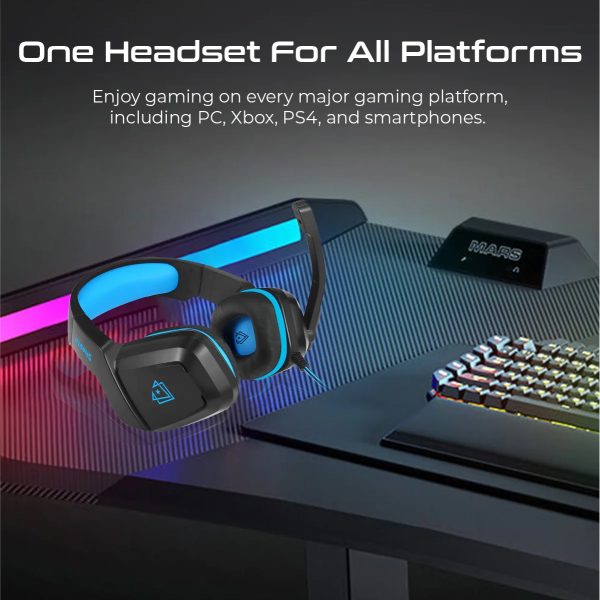 Vertux Over-Ear Gaming Headset with Ambient Noise Isolation