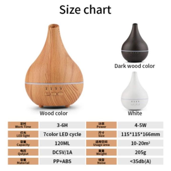 4K Hidden Camera Electric Diffuser/Humidifier – Coffee Design