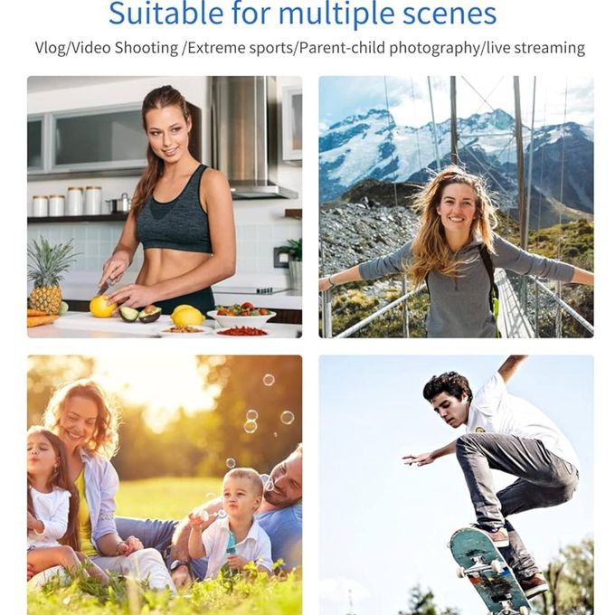 360° Rotating Selfie Stick with Automatic Face and Object Tracking – Black