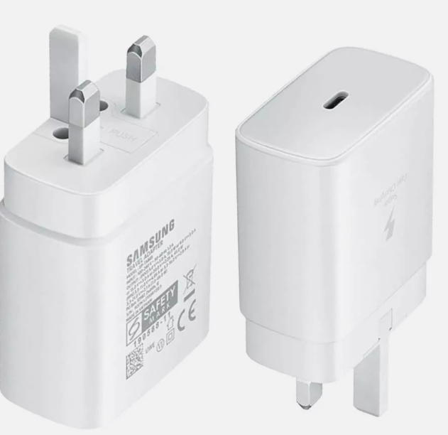 Buy Original Samsung Charger 45W Super Fast UK Main Plug and USB-C Cable in White in Kumasi