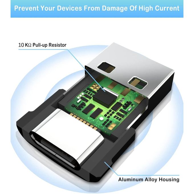 USB to USB-C Adapter: USB-C Female to USB-A Male Type C OTG Converter for All Phones and Devices — product view 2