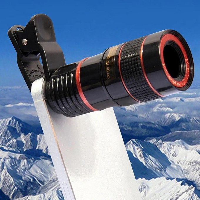 Novex External Telescope Lens for Mobile Phones with Zoom and Focus