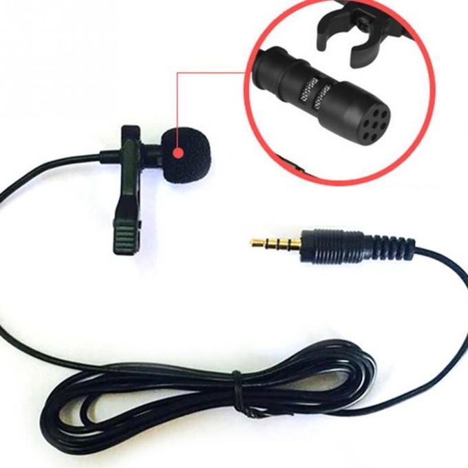 1.5m Lapel Microphone with 3.5 mm Clip-On for Lectures and Speaking in kumasi