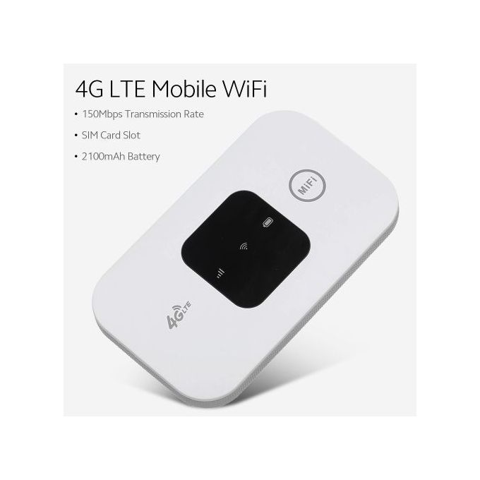 Portable 4G LTE Mobile WiFi Hotspot MiFi with SIM Card Slot – 150Mbps Speed