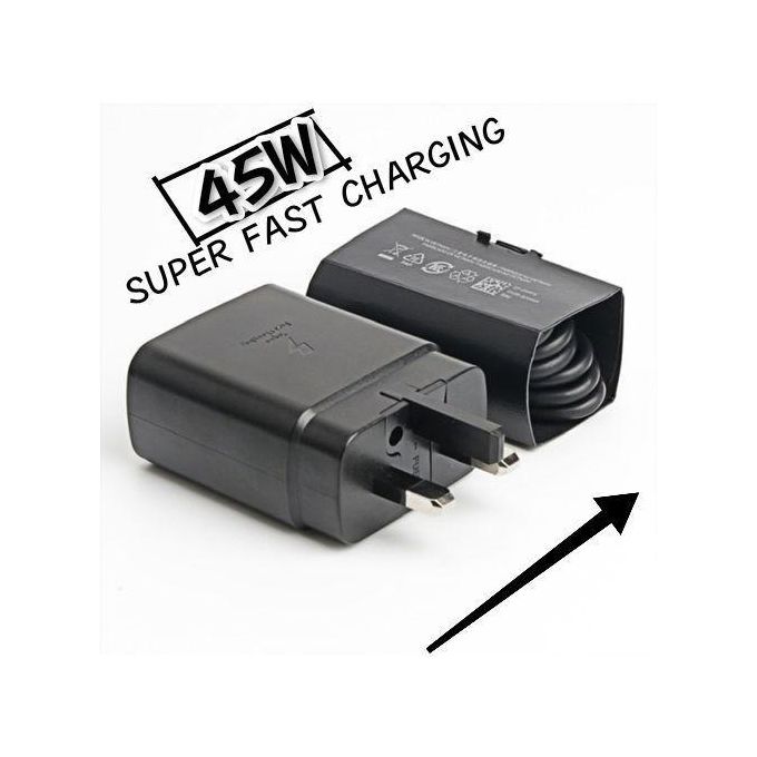Samsung 45W Superfast Type-C to Type-C Full Charger – Black