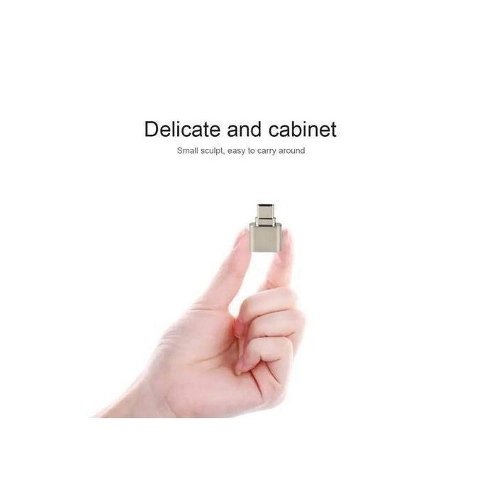 Compact Type-C Card Reader OTG Smart Memory TF Card Adapter for Phones, Tablets, PCs, and Laptops with USB-C Connector and Keychain