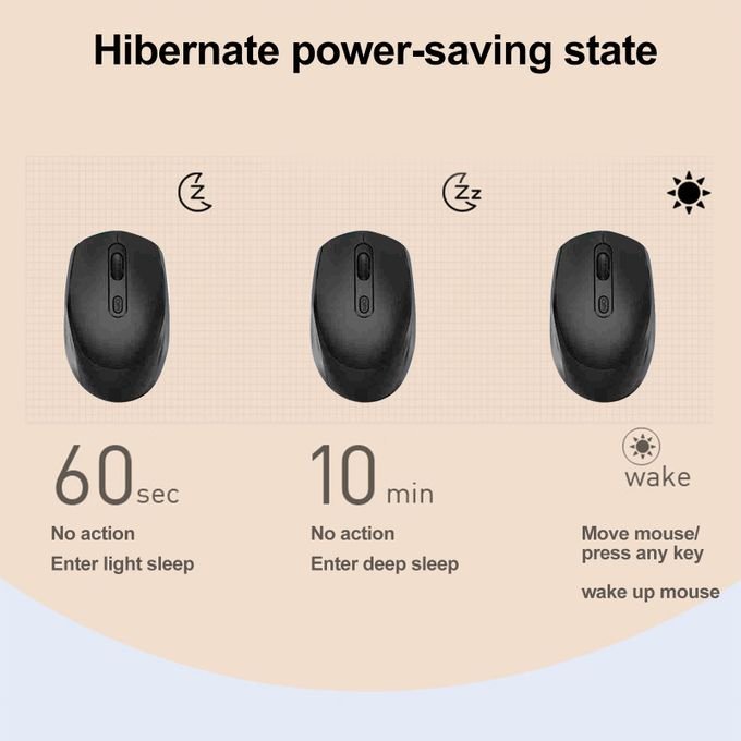 M107 Ergonomic 2.4G Wireless Office Mouse with 3 Adjustable DPI Settings in kumasi