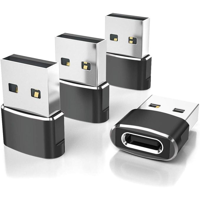 USB to USB-C Adapter: USB-C Female to USB-A Male Type C OTG Converter for All Phones and Devices