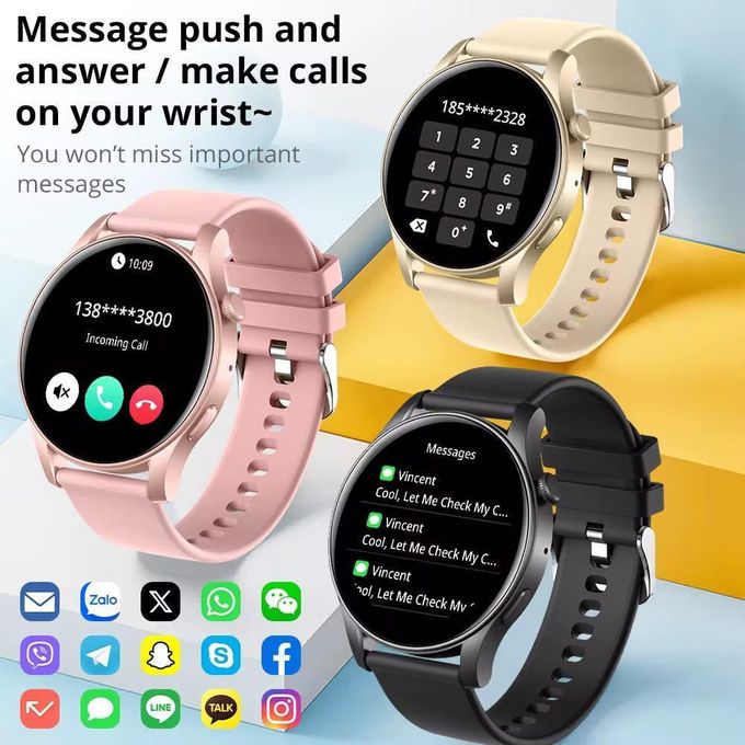 Colmi V73 Smartwatch with 1.43-inch AMOLED Display – Black