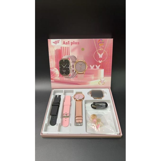 AS1 Plus Women’s Smartwatch – Pink