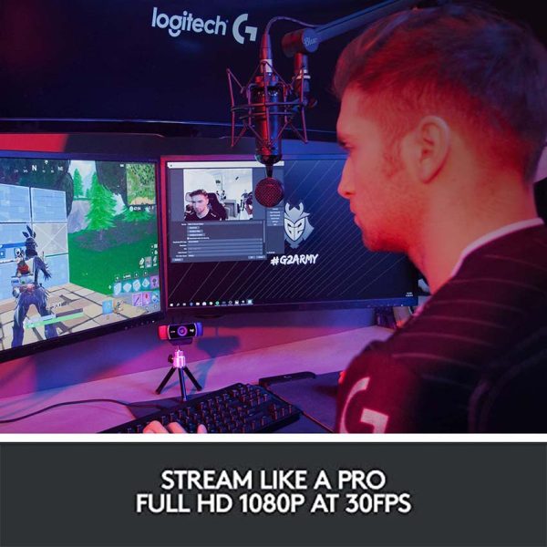 Logitech C922 Pro 1080p Streaming Webcam with Included Tripod