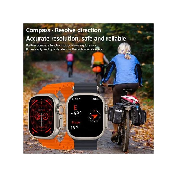 S9 Ultra2 MAX 2.2″ IPS HD Full Touchscreen Bluetooth Calling Smartwatch