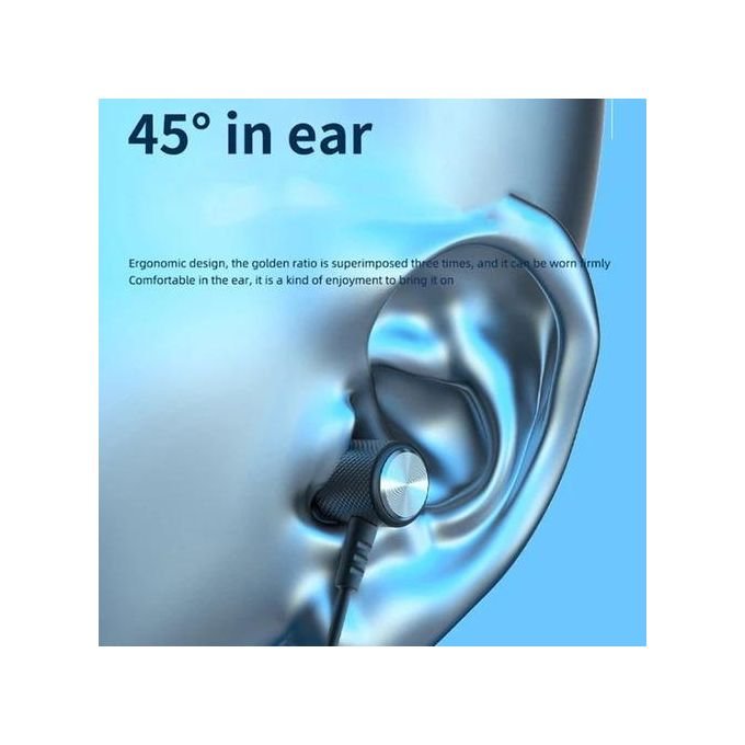 Stereo Noise Cancelling Sports Wireless Bluetooth Neck-mounted Earphone – Pink