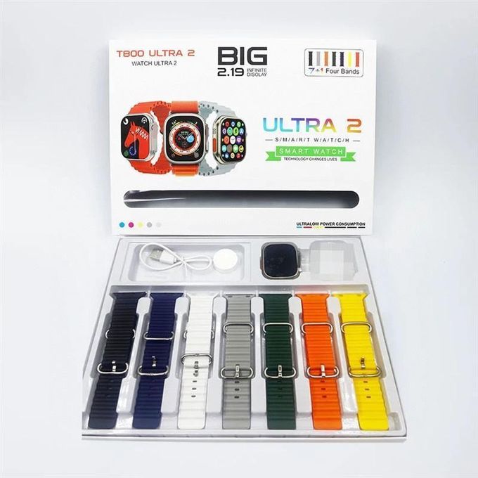 Smart Watch T800 Ultra – Bluetooth Calling, Sports & Fitness Series 8 – Black, Only $1.99