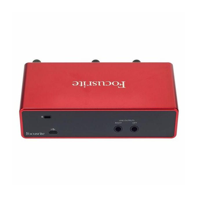 Focusrite Scarlett 2i2 (3rd Generation) Professional Audio Interface for Recording and Podcasting – Red — product view 2