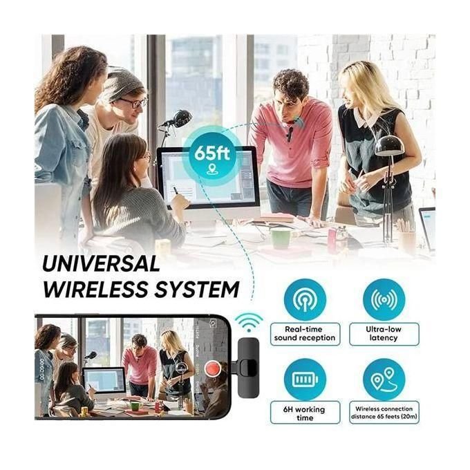 Dual Wireless Lavalier Microphone for iPhone and Android Devices in kumasi