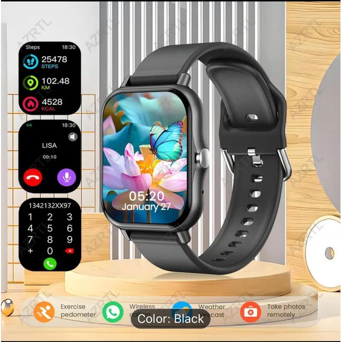 HD LCD Smartwatch with Full Touch and Call Features, Compatible with iOS and Android Phones — product view 3