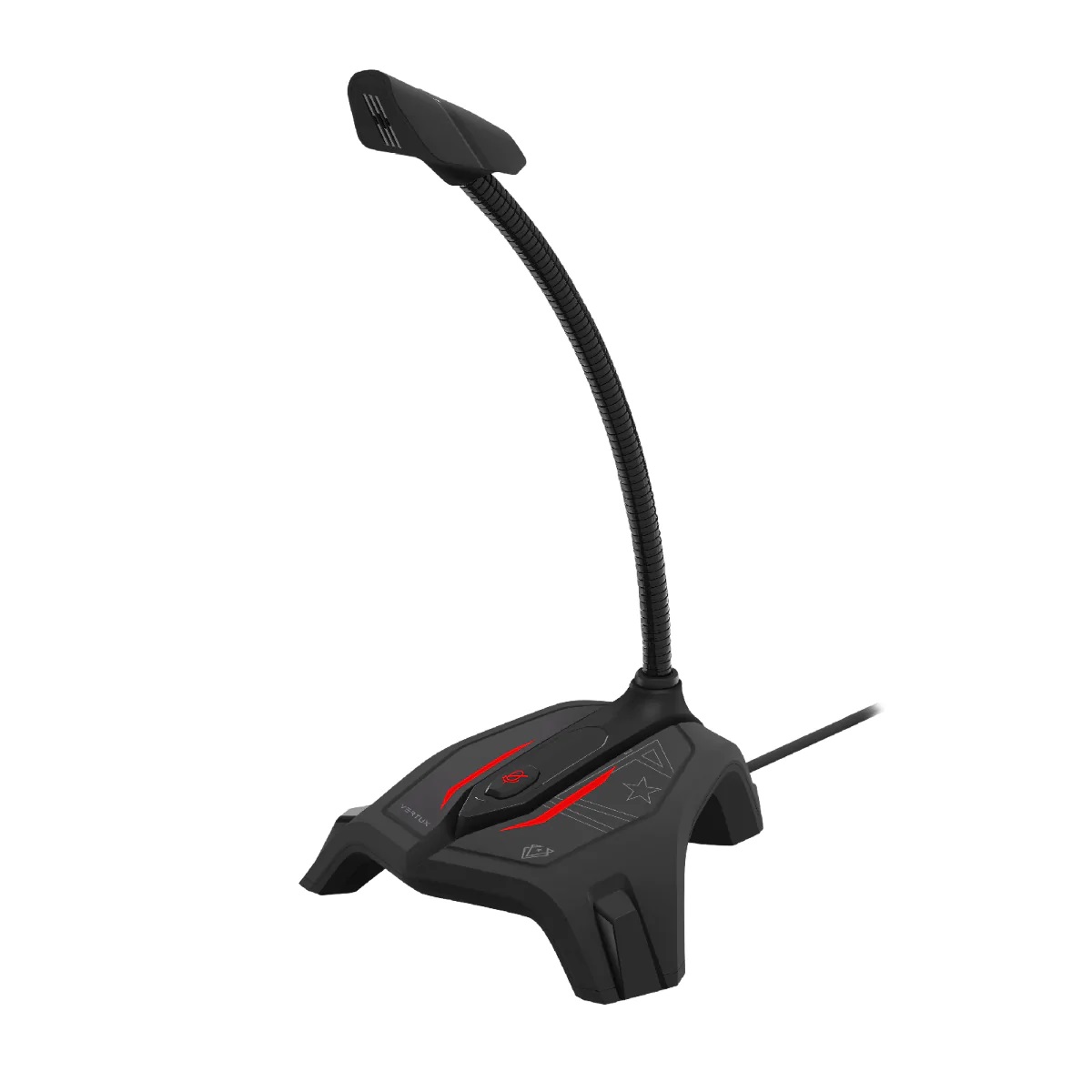 Vertux Multi-Directional Gaming Microphone with Distortion-Free Sound