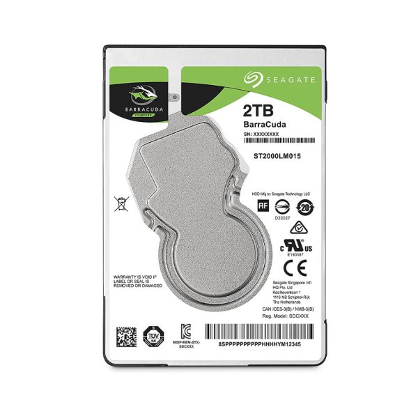 Seagate 2TB BarraCuda SATA Hard Drive for Laptops – ST2000LM015