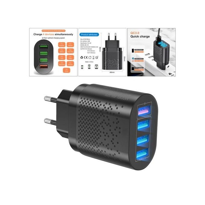 New Fast Charge USB Wall Charger Adapter for iPhone – Black in kumasi