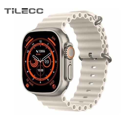 Buy TiLECC Ultra 8 Door Access Unlock Smartwatch Series 8 – White in Kumasi