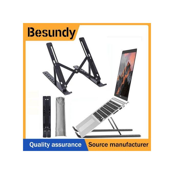 Adjustable Portable Laptop Stand - Foldable ABS Plastic Mount