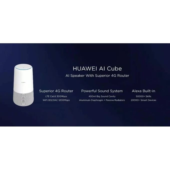 Buy Huawei B900-230 3-in-1 Smart AI Cube Router – 4G LTE Cat 6 – Up To 300 Mbps in Kumasi