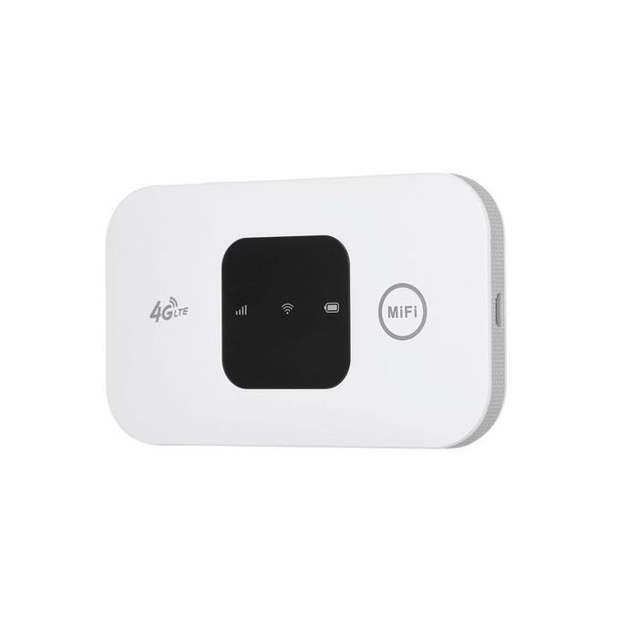 Portable 4G LTE WiFi MiFi Hotspot with SIM Card Slot – 150Mbps Speed – 2100mAh – White