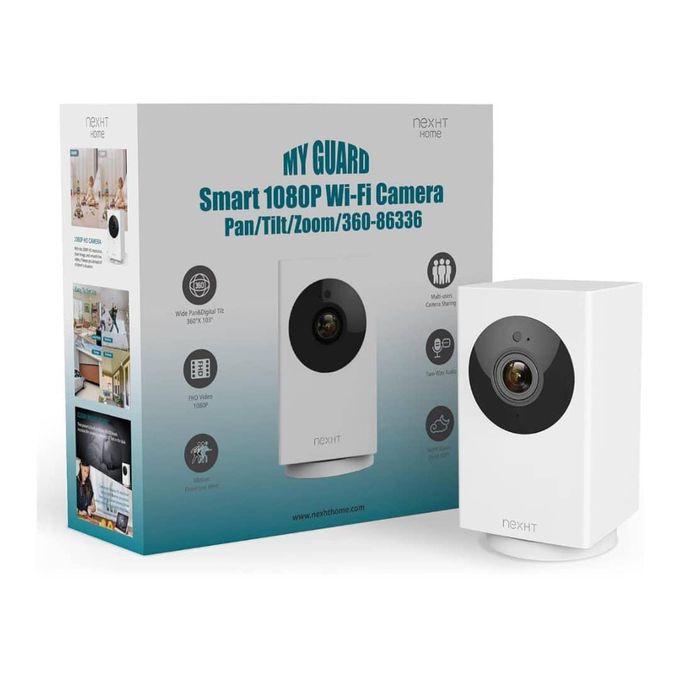 Nexht 2K Pan-Rotating 180° Outdoor/Indoor Wired WiFi Security Camera for Home - White