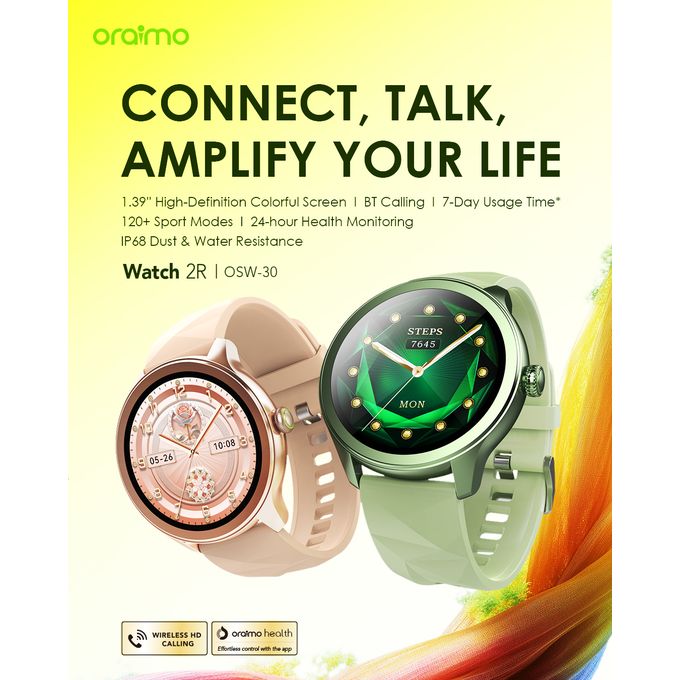 Oraimo 2R 1.39-Inch TFT IP68 Smartwatch