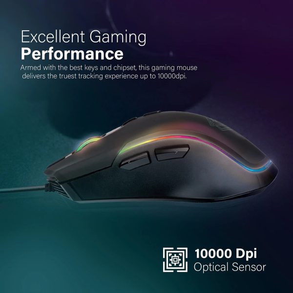 Vertux Ultra-Lightweight Wired Gaming Mouse